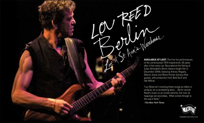 Lou Reed, Berlin Live, 2009