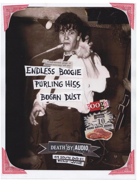 Endless Boogie, Purling Hiss, Bogan Dust, Death By Audio, Poster, 2011